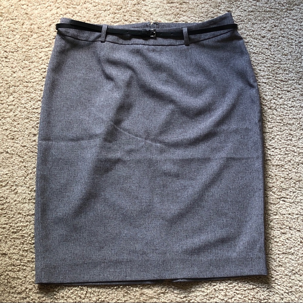 Grey Pencil Skirt